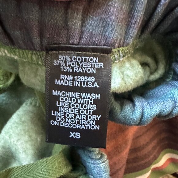 Aviator Nation Serape Bolt Stitch Sweatpants Womens Size XS Jungle Green - Picture 10 of 11